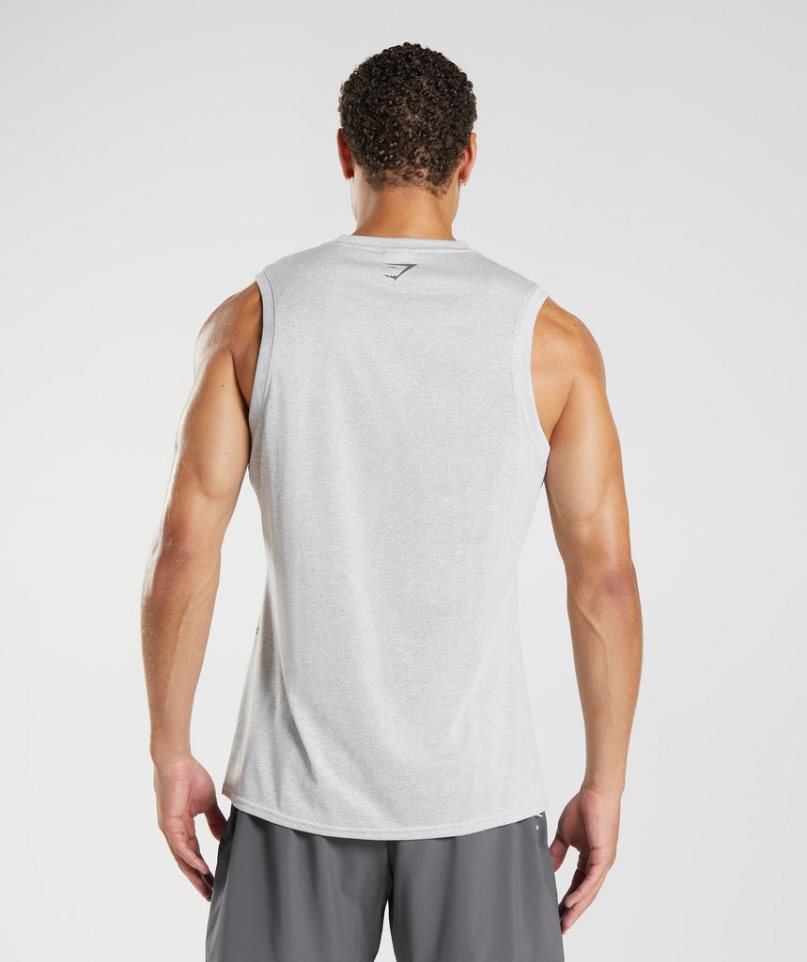 Men's Gymshark Sport Tanks Light Grey | CA 0D1AN8